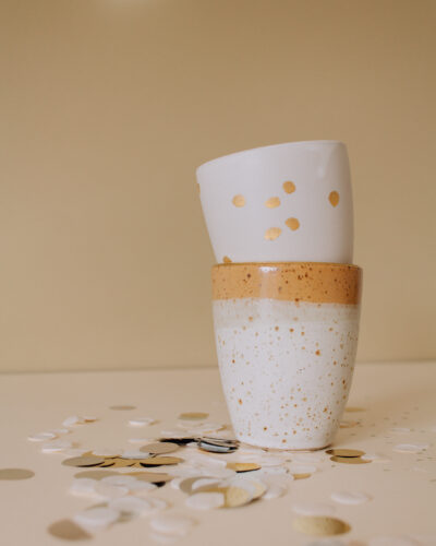 Becher Gold Konfetti