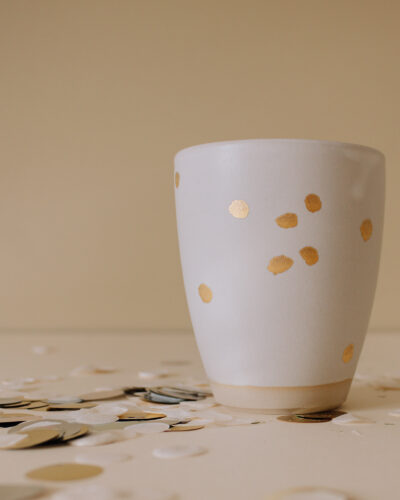 Becher Gold Konfetti