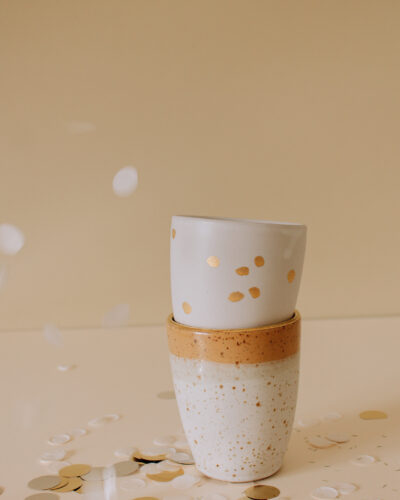 Becher Gold Konfetti