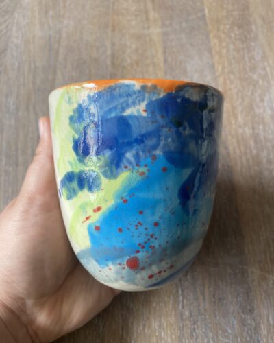 Keramik bemalen – Becher